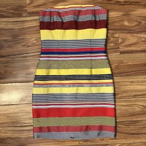 Strapless mini dress